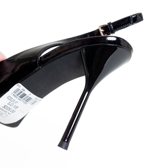 Jeffrey Campbell Riddler Patent Leather Pump Black Patent & Gold Size 9 - Picture 12 of 16